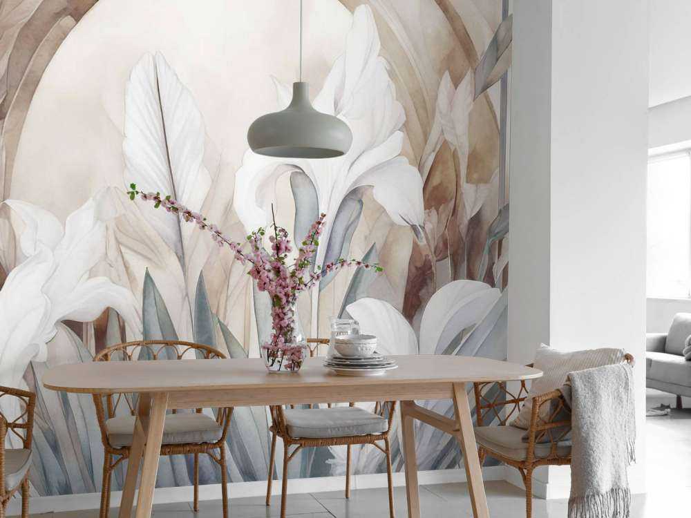 Irysy o wschodzie słońca szare