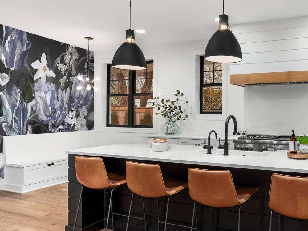 Bukiet z niebieskimi piwoniami