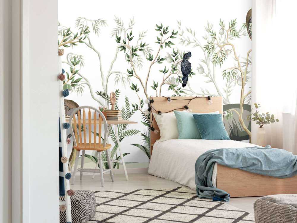 Narysowane zwierzęta w dżungli