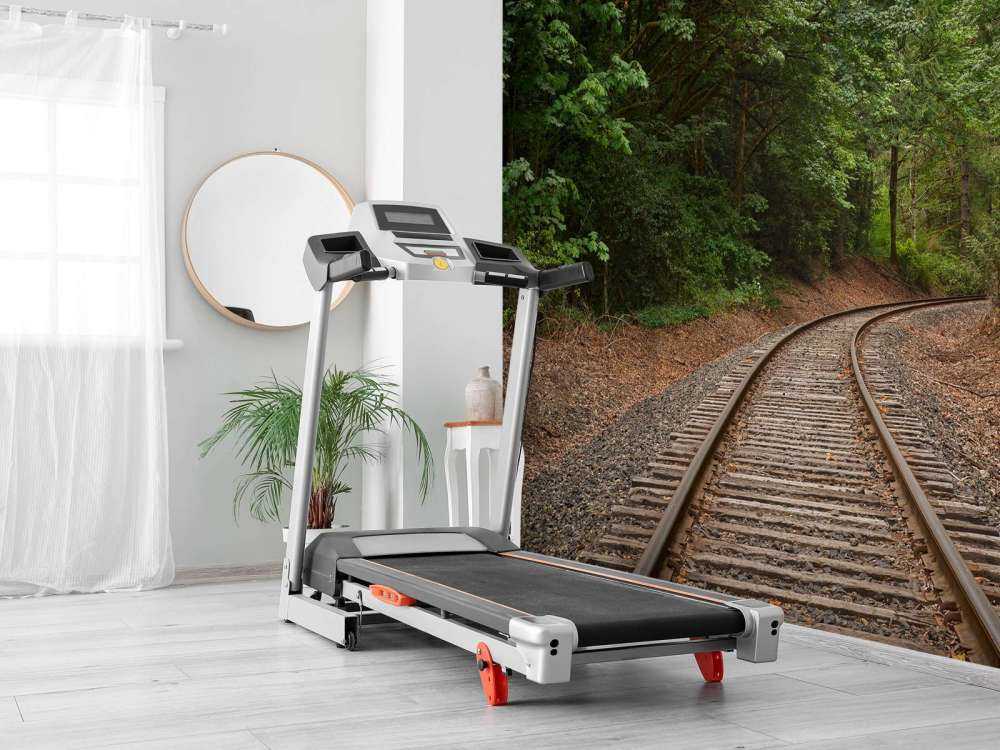 Linia kolejowa przez las