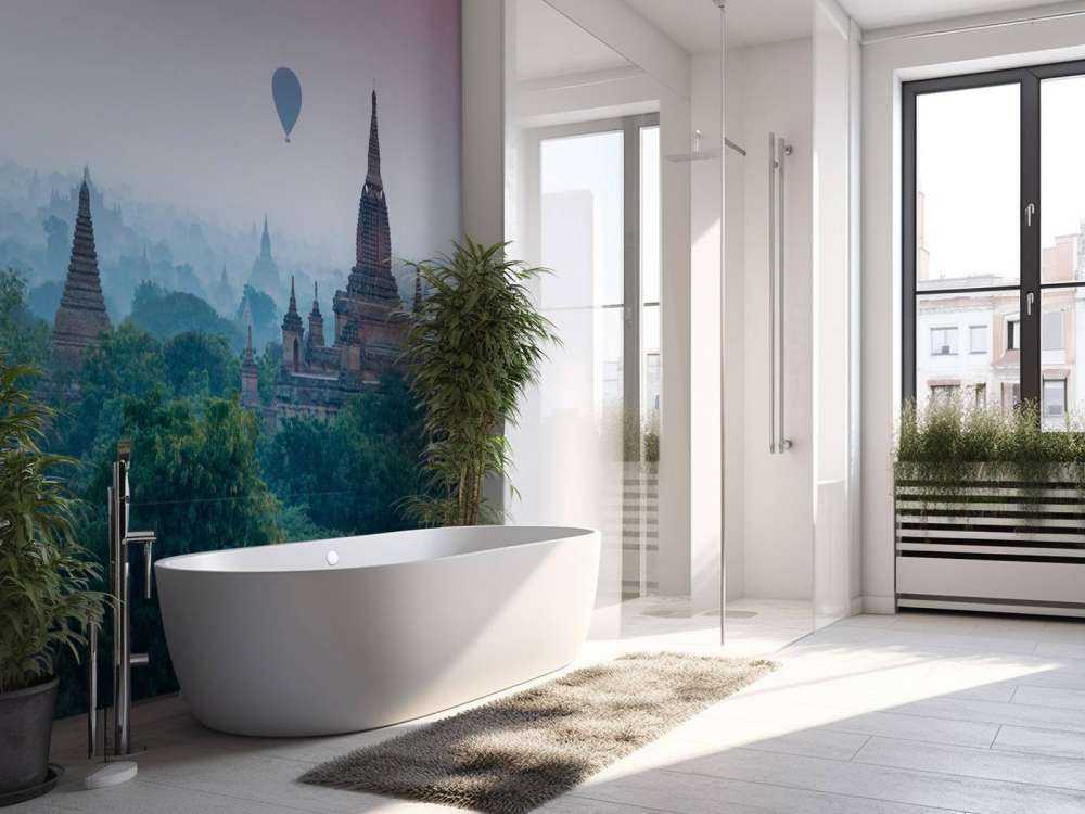 Świątynie i balony na gorące powietrze