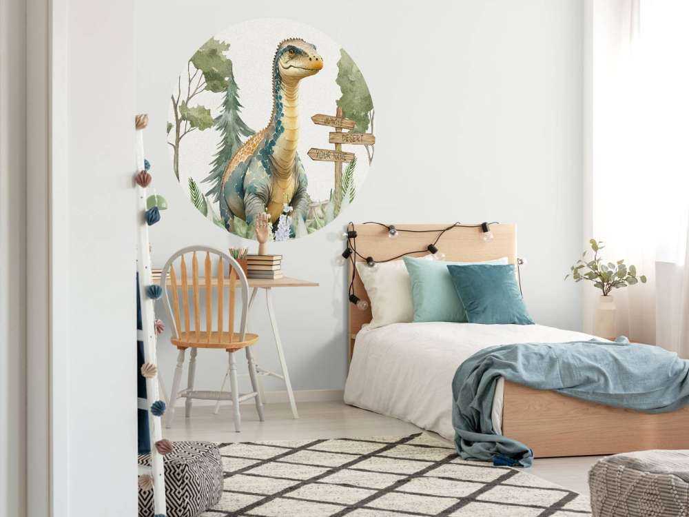 Młody brachiozaur w dżungli