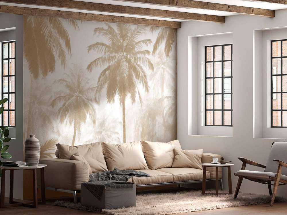 Mglisty Las Palmowy, taupe