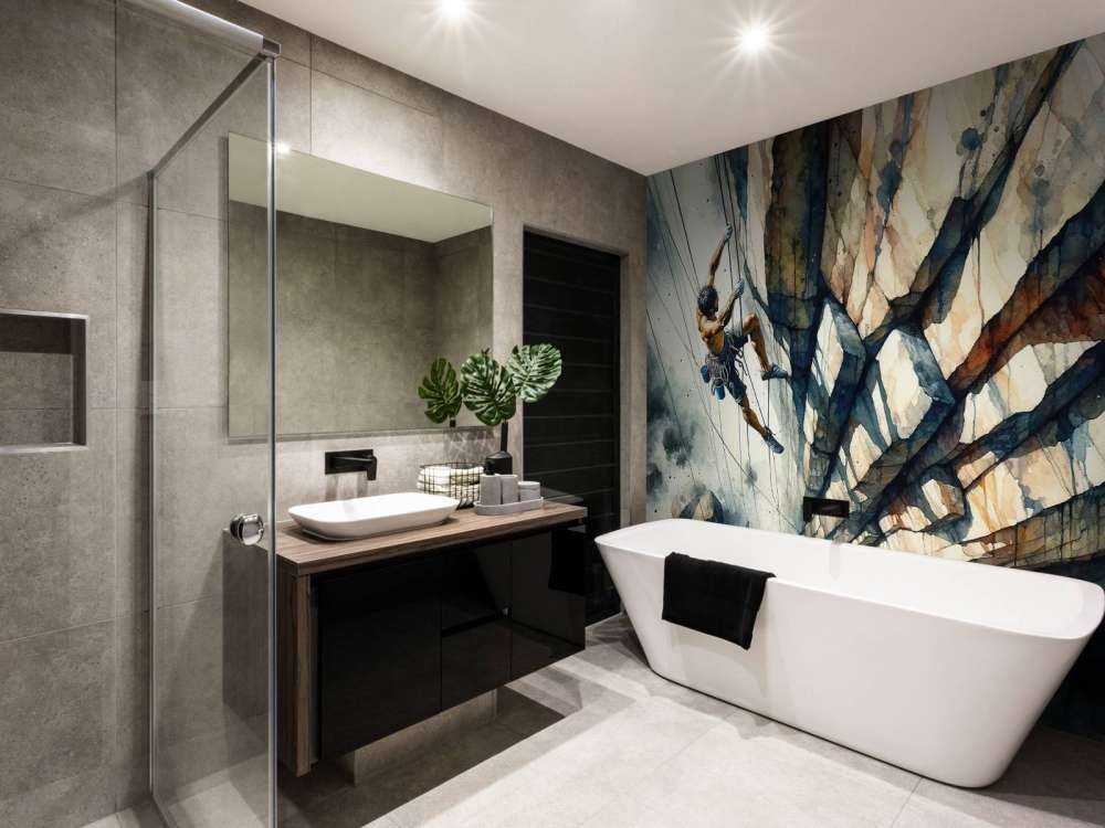 Climber Against the Void Only Courage