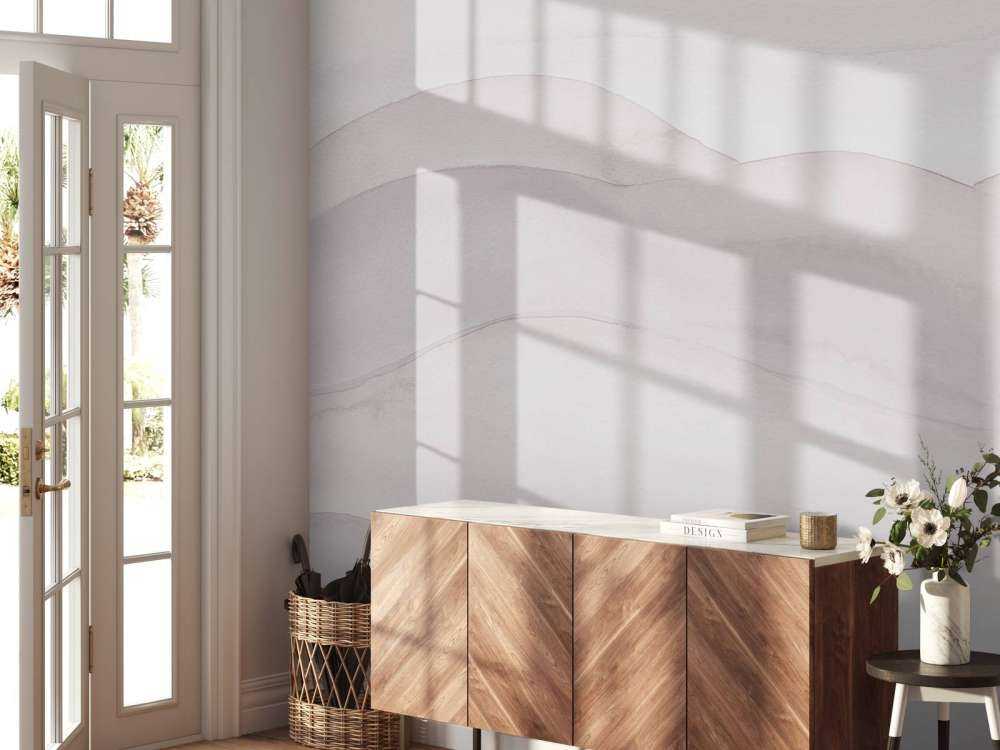 Abstrakcyjny falisty gradient - pudrowy róż