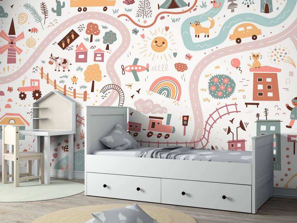 Dziecięca mapa świata