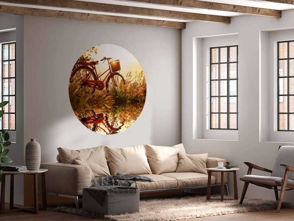 Rower na zachodzie słońca