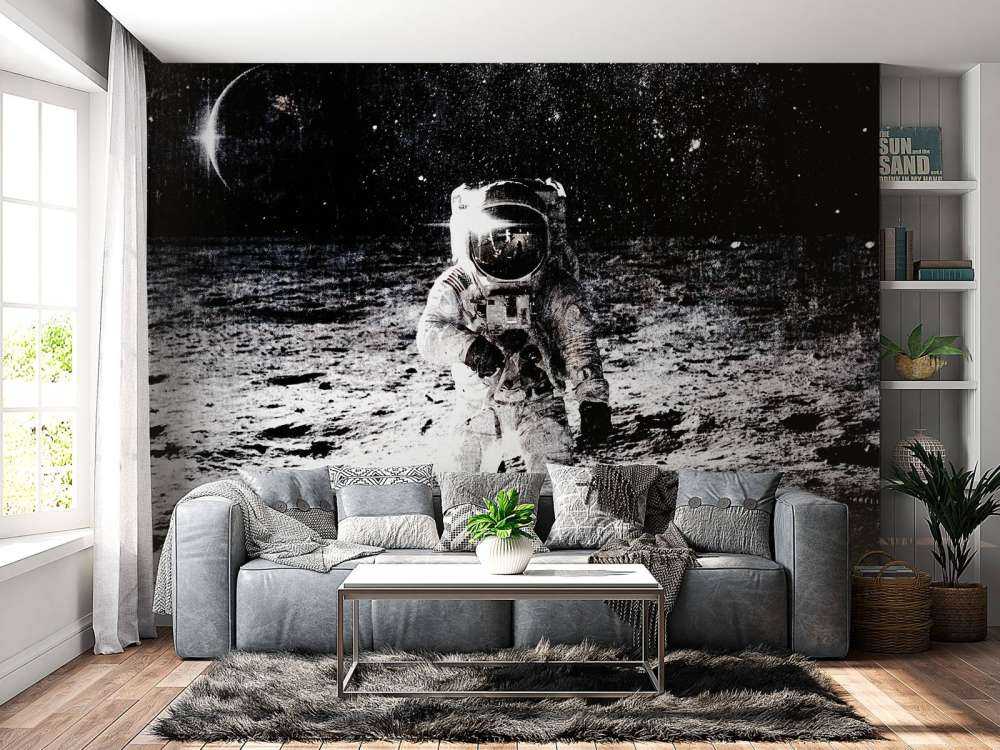 Astronauta w stylu vintage