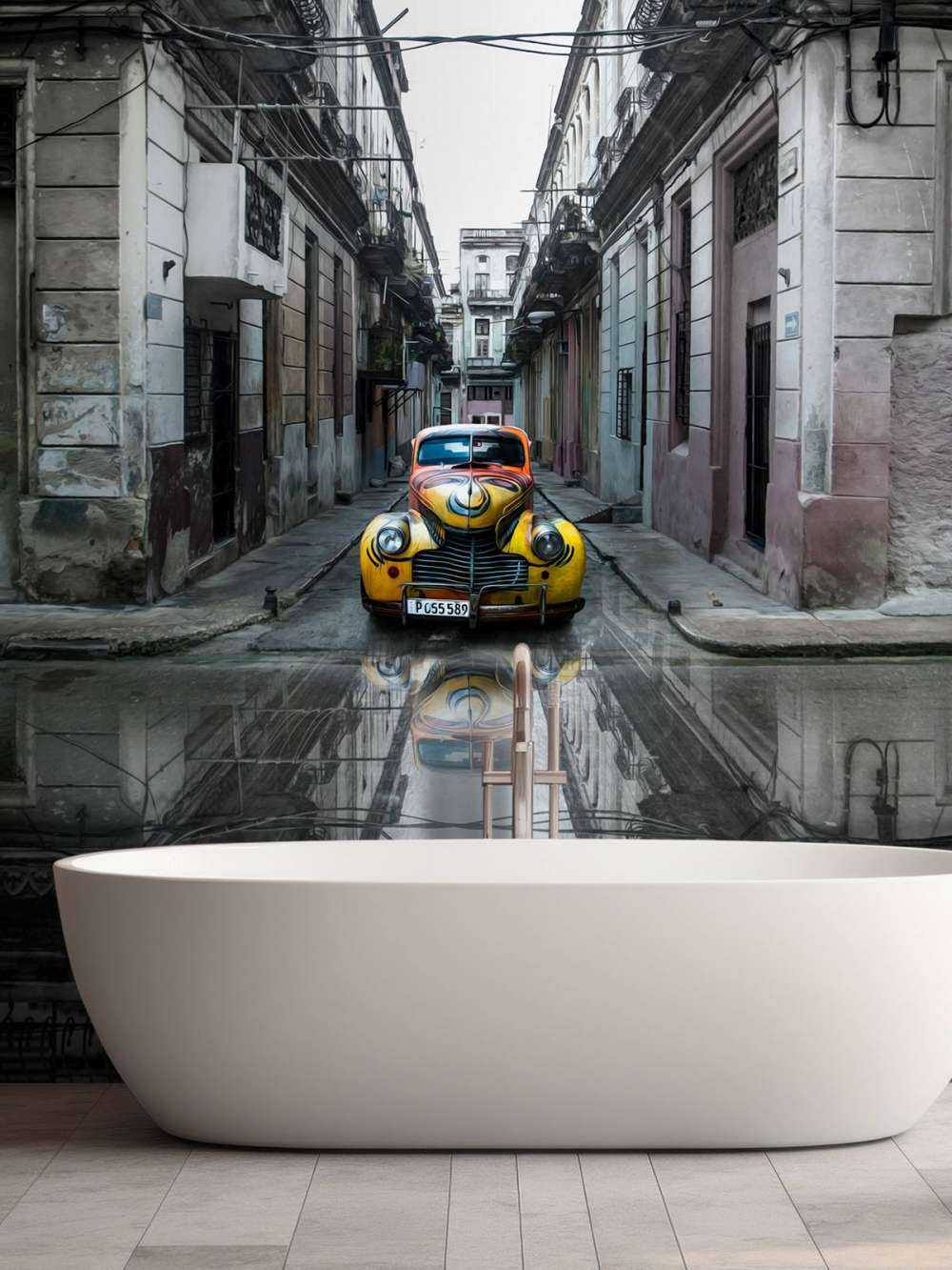 Classic old car in Havana, Cuba