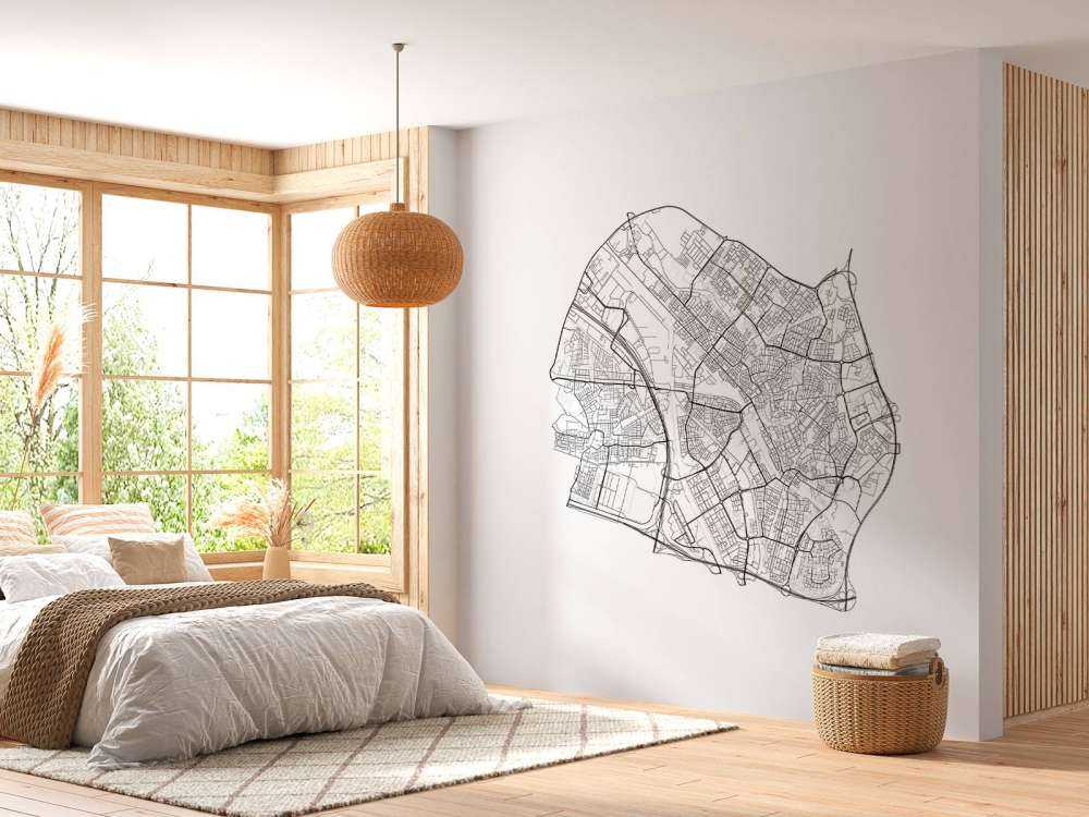 Mapa Utrechtu, biała