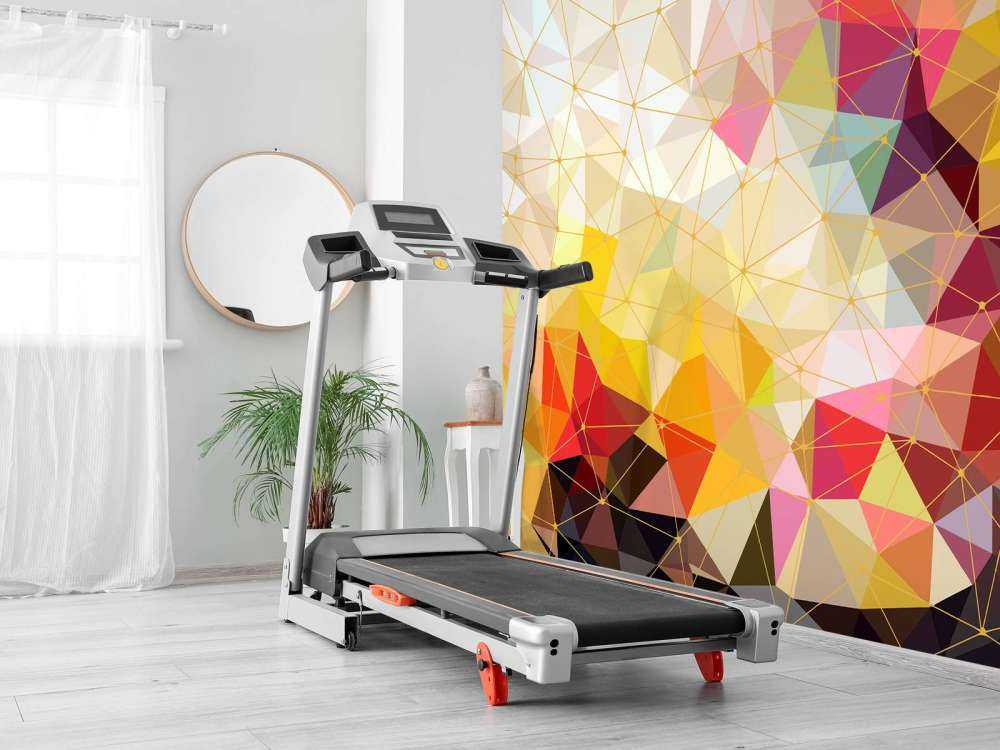 Druk kolorowych trójkątów