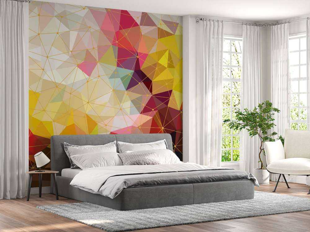 Druk kolorowych trójkątów