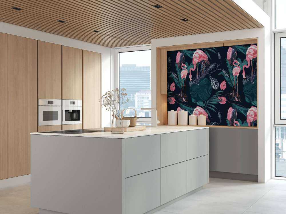 Dzikie różowe flamingi