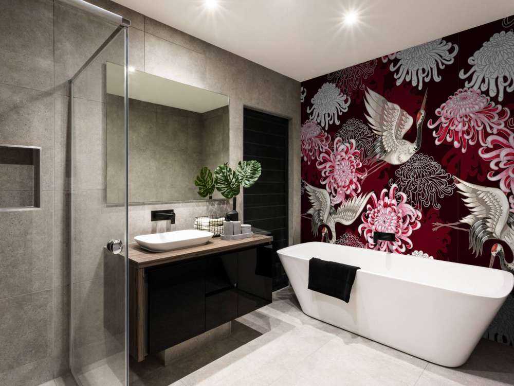 Wzór żurawia różowy