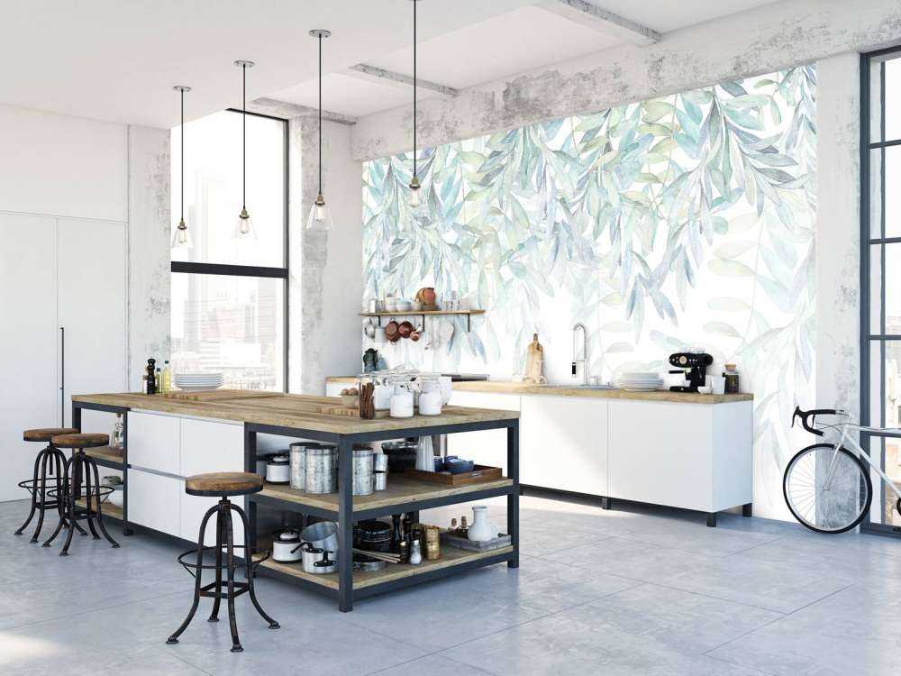 Pastelowe liście akwarelowe