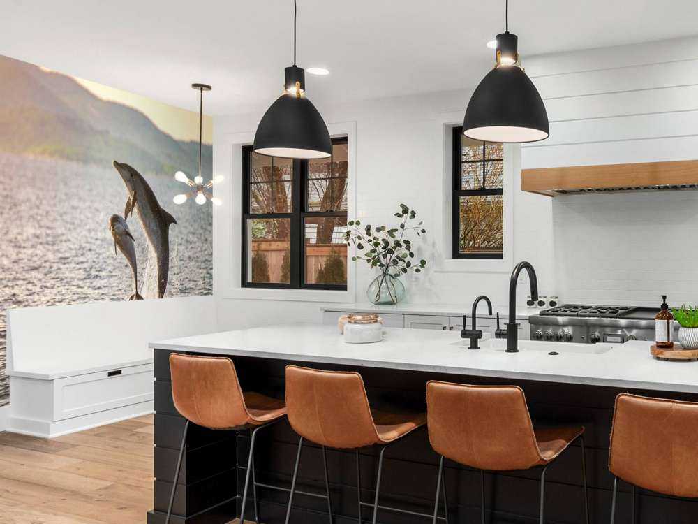 Dwa skaczące delfiny