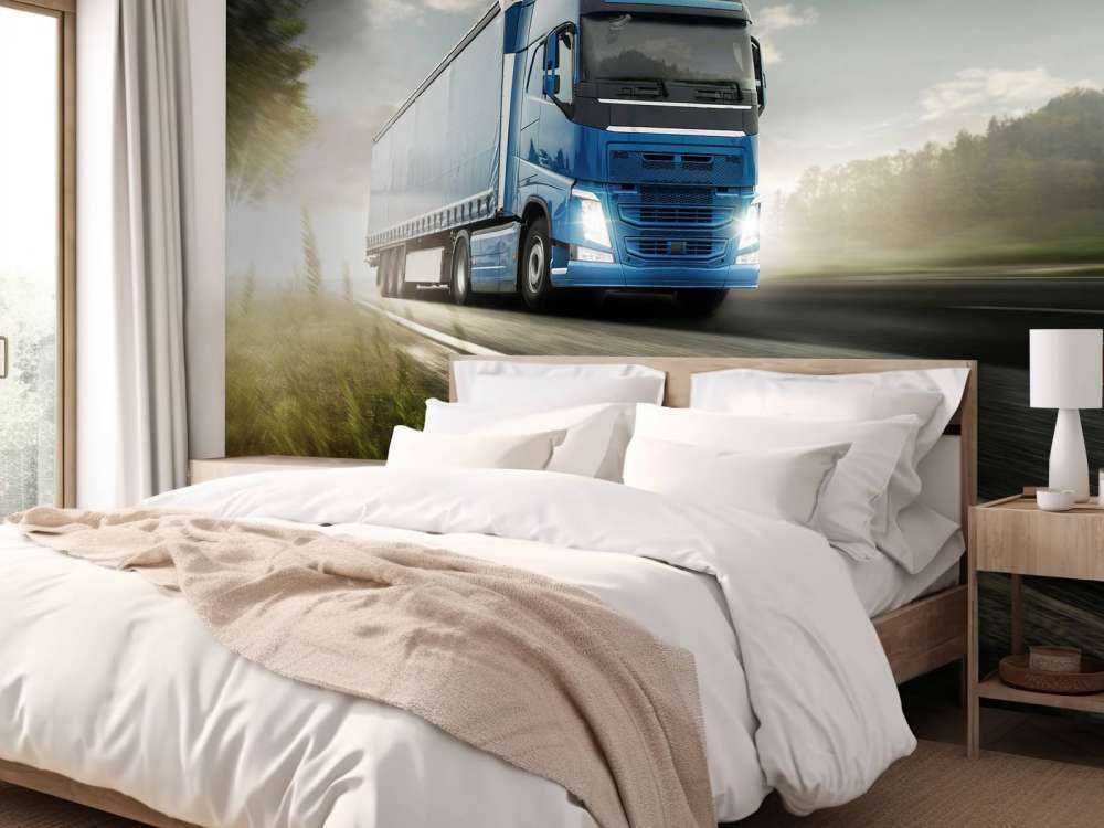 Ciężarówka z tapetami fotograficznymi