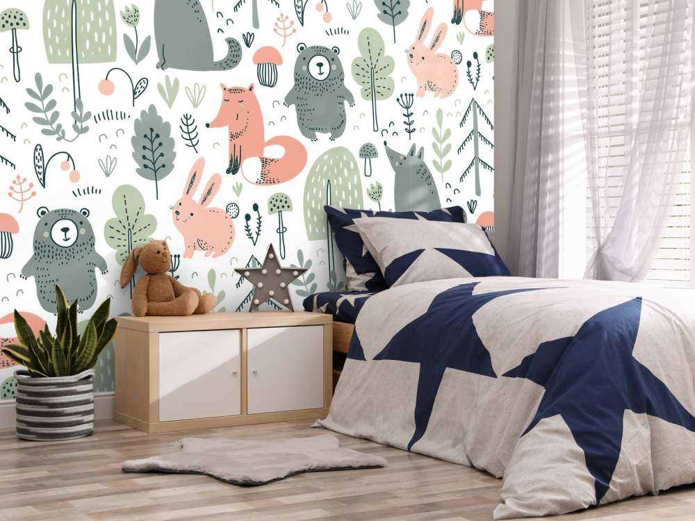 Barwne zwierzęta leśne