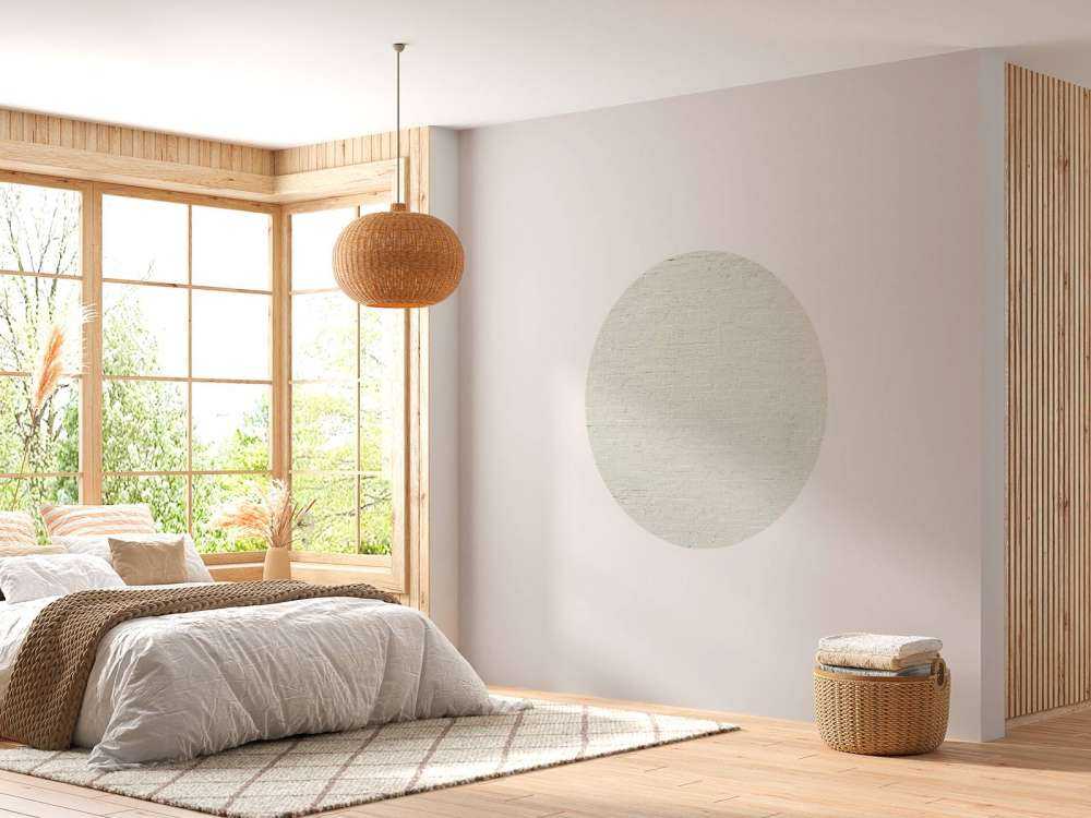 Malowany mur z cegły