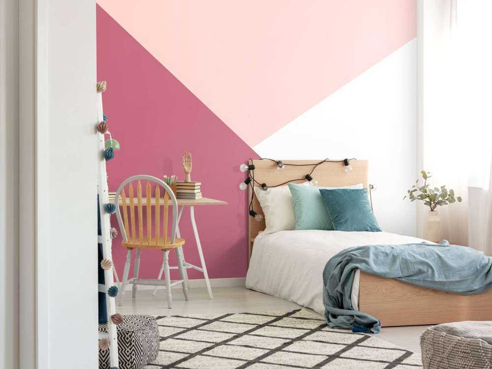 Trójkątów w odcieniach różu