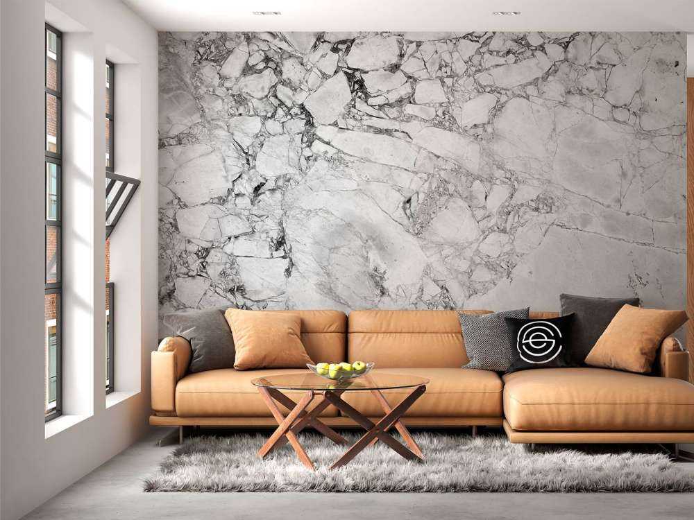 Czarno-biały marmur o gruboziarnistej strukturze