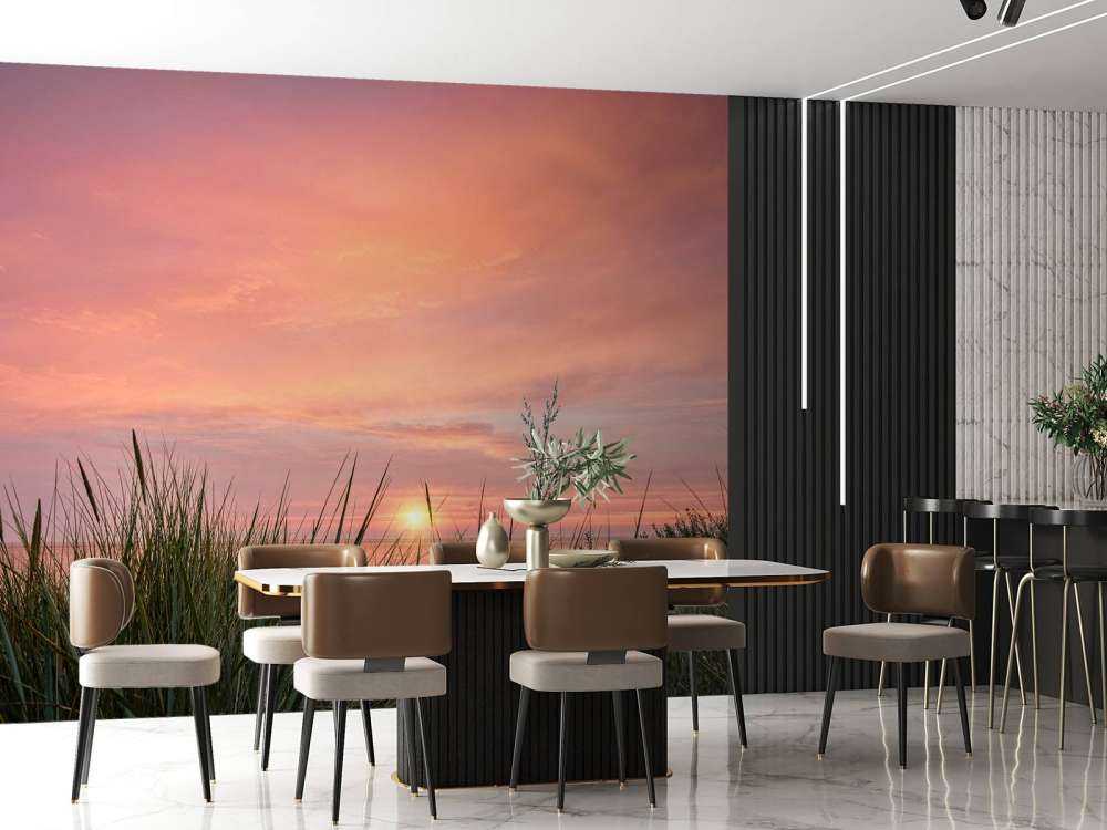 Wschód słońca na morzu