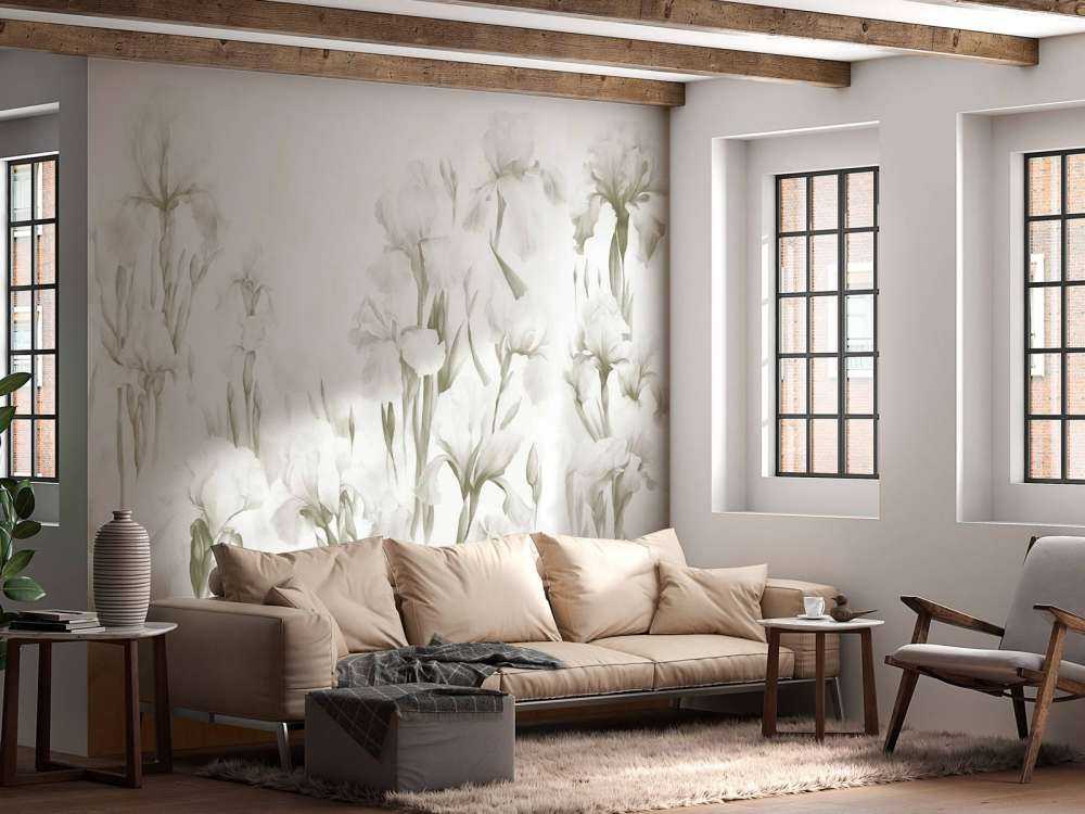 Irysy Tańczą Bezszwowe Światło Sepia