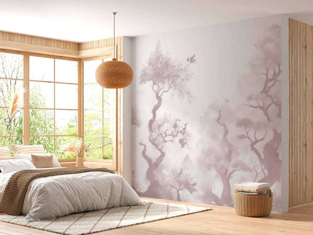 Kwitnące drzewa Niebieskie