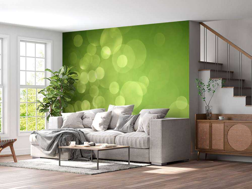 Zielone kręgi abstrakcyjne