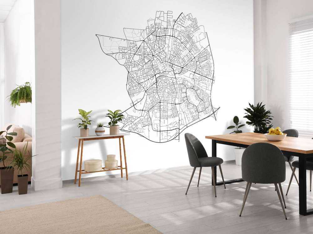 Mapa Apeldoorn, biała