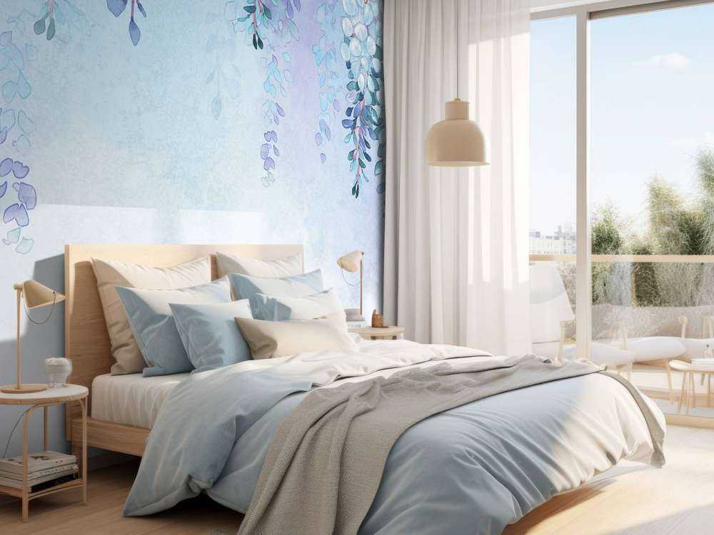 Jasnoniebieskie rośliny