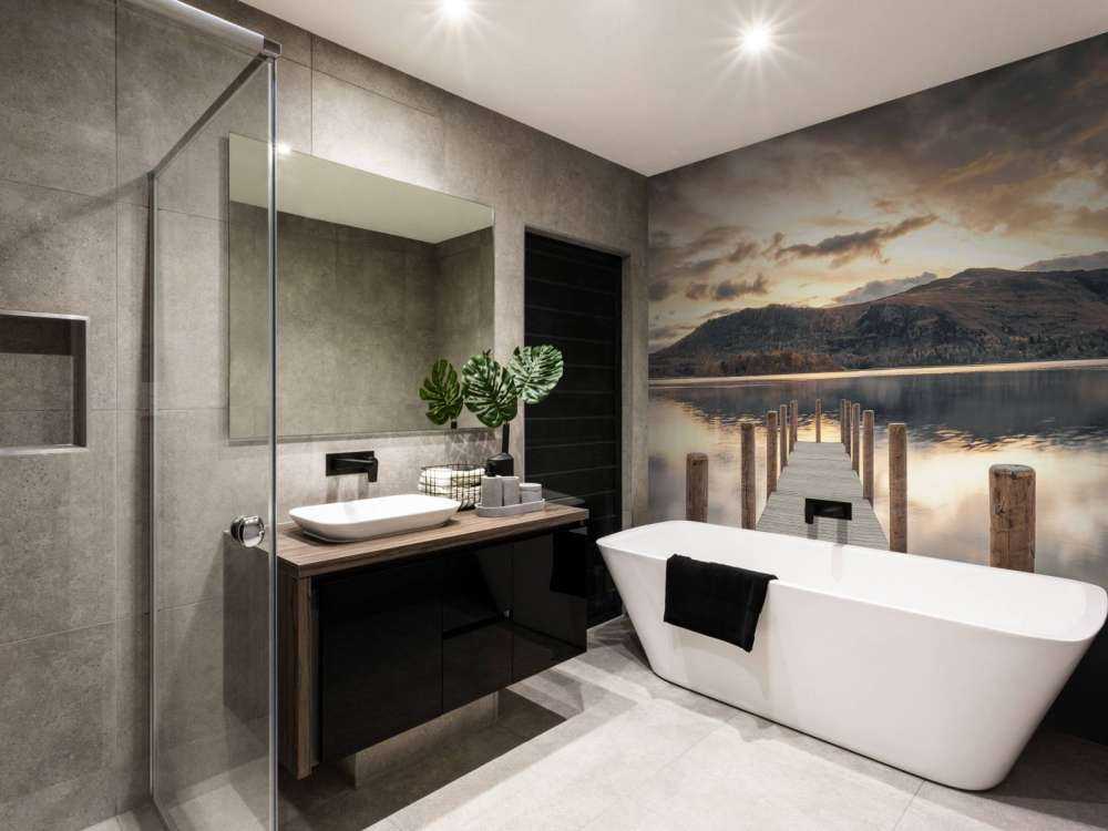 Drewniane molo nad jeziorem