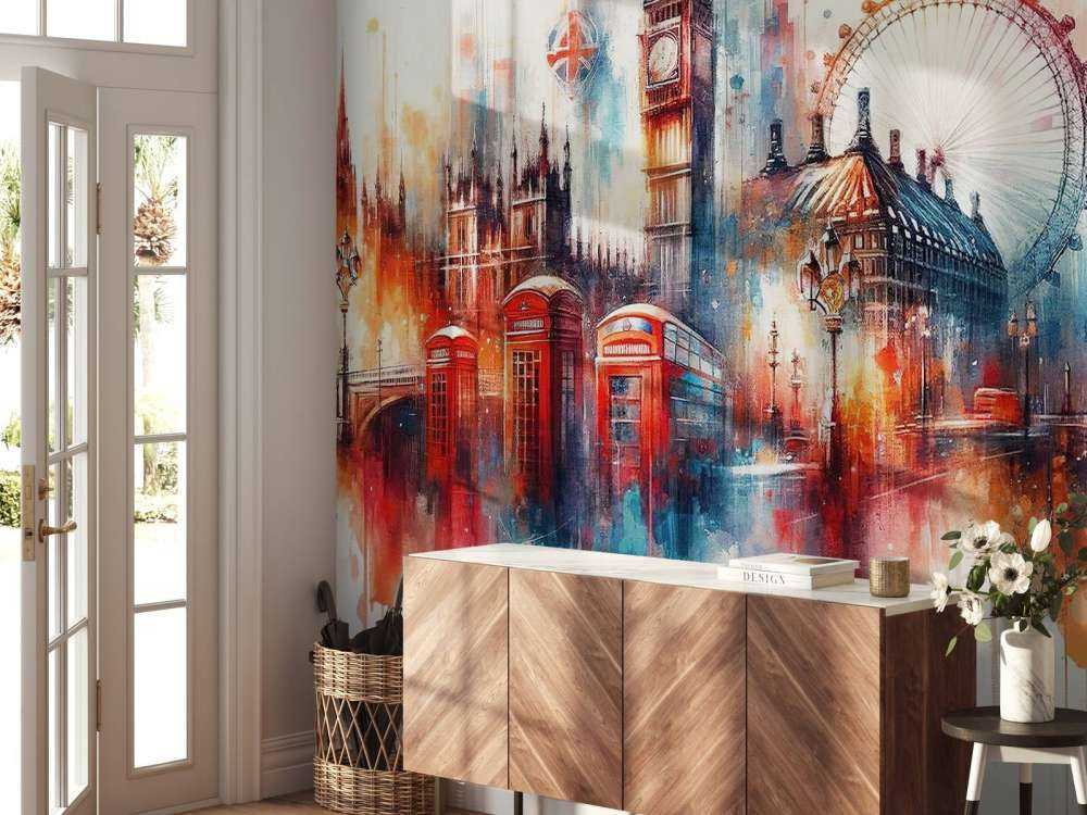 Akwafortowa panorama Londynu