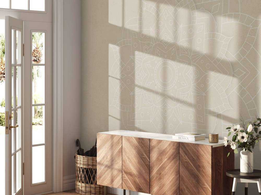 Beżowa atmosfera mandali