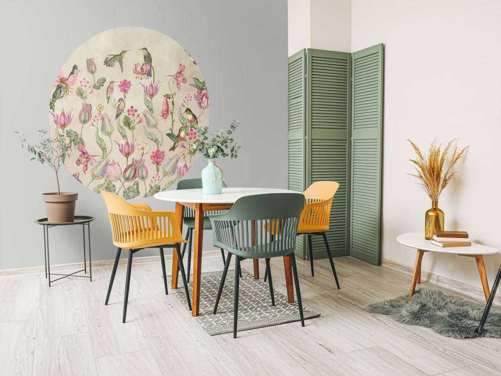 Wiosenna Symfonia Kolibrów - Elegancja Blush Cream