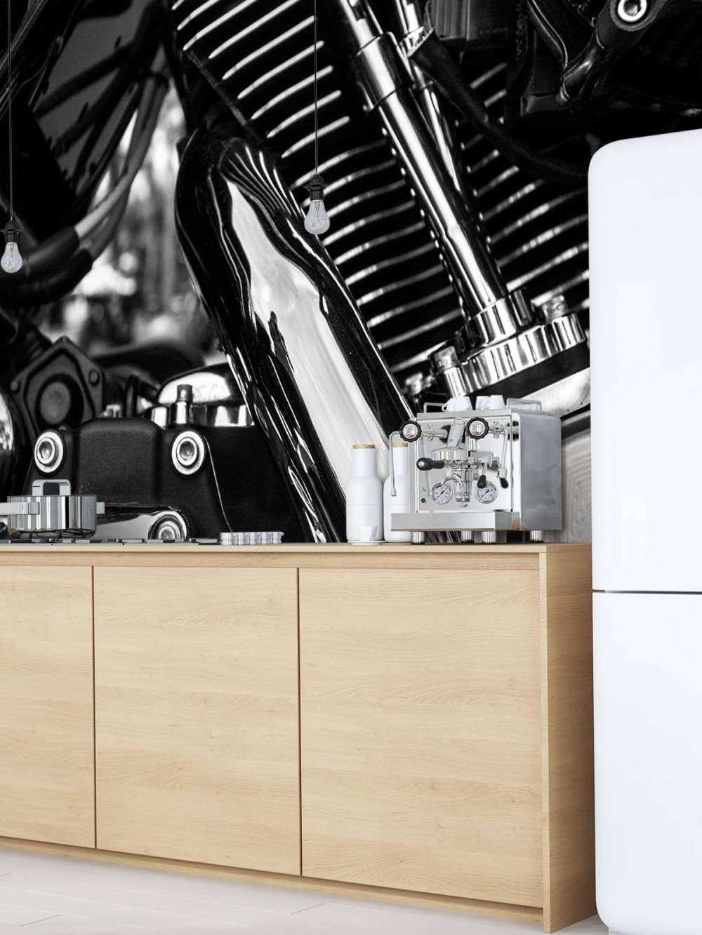 Błyszczący blok silnika