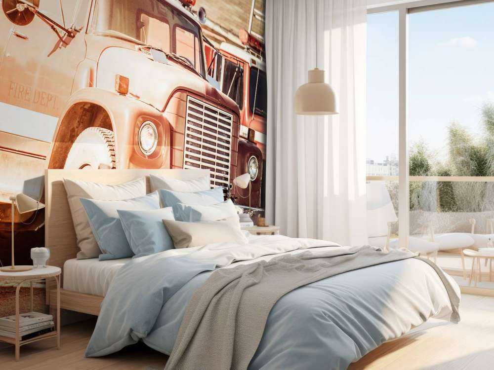 Starożytny wóz strażacki