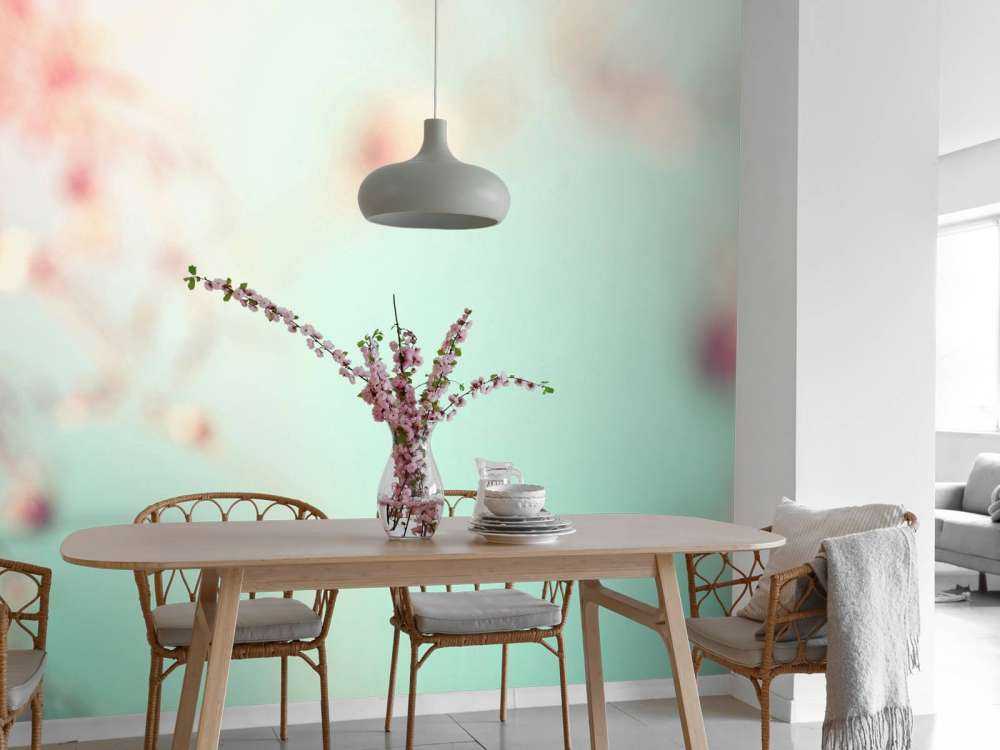 Różowa gałąź kwiatowa