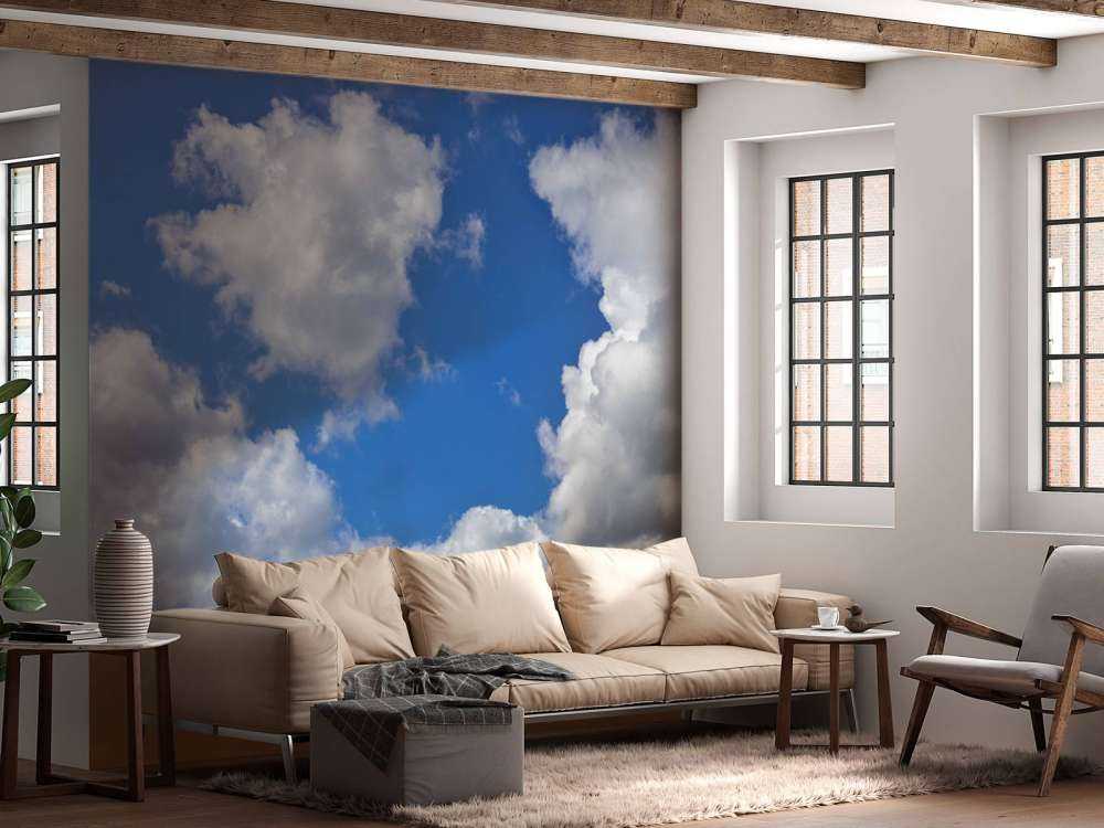 Piękne białe chmury