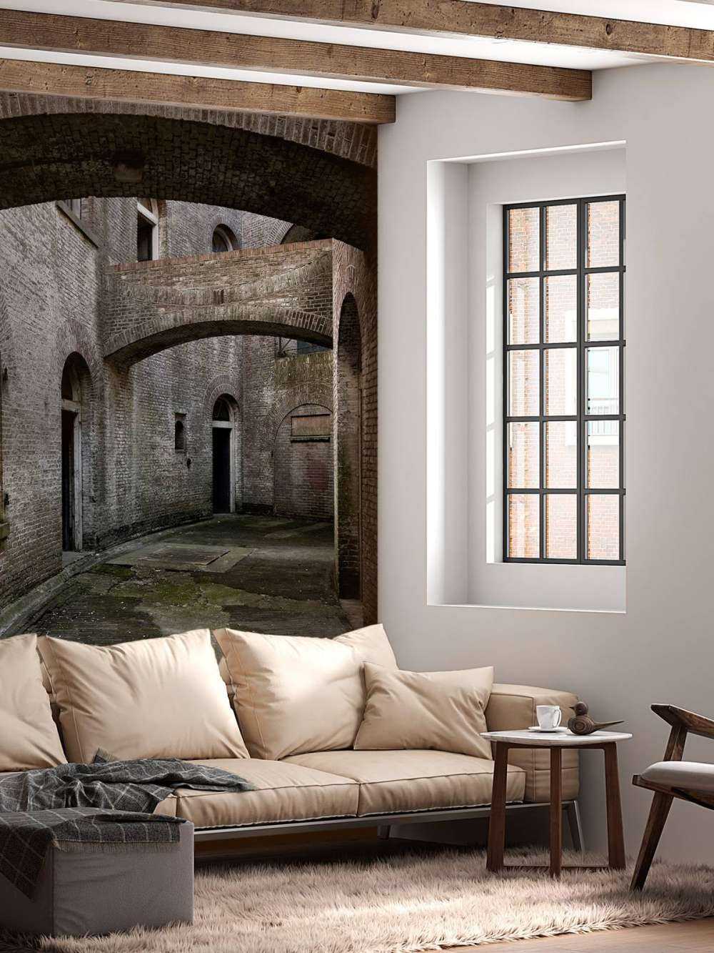 Dziedziniec z łukami