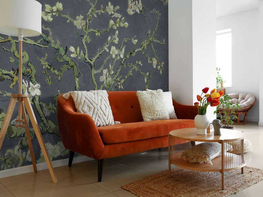 Kwitnący kwiat migdałowca