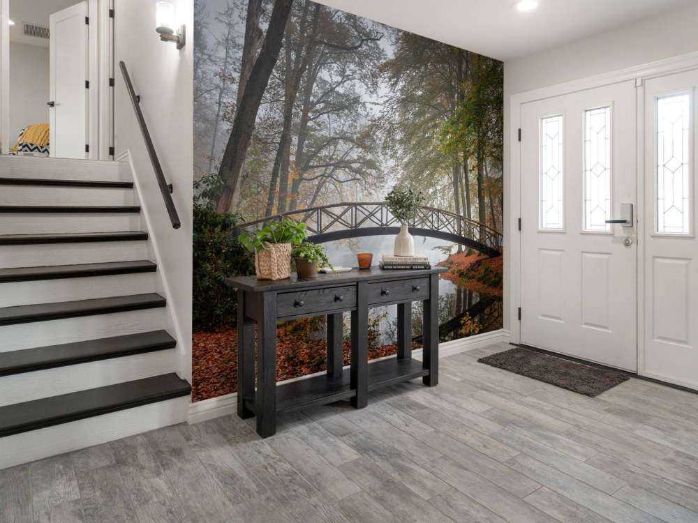 Mostek między drzewami