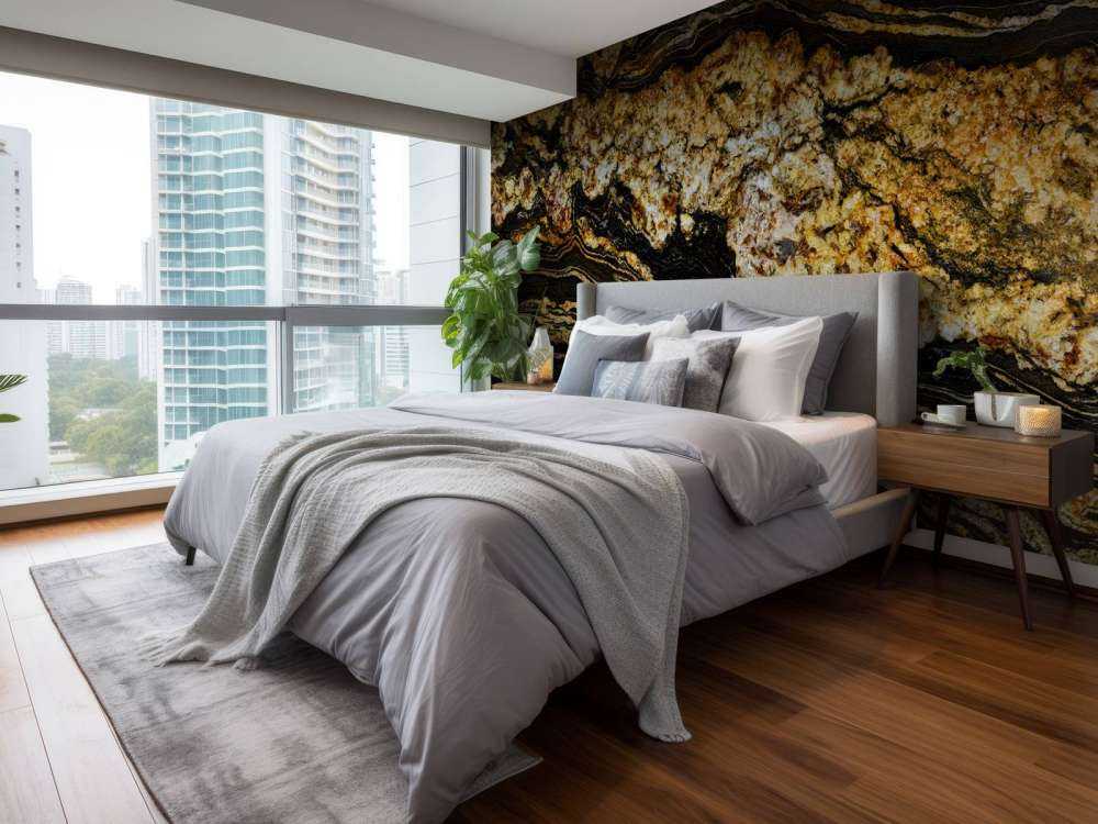 Czarny złoty marmur