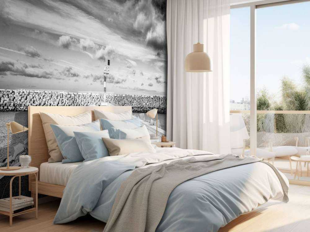 Ściana nabrzeżna mariny Cadzand Bad 