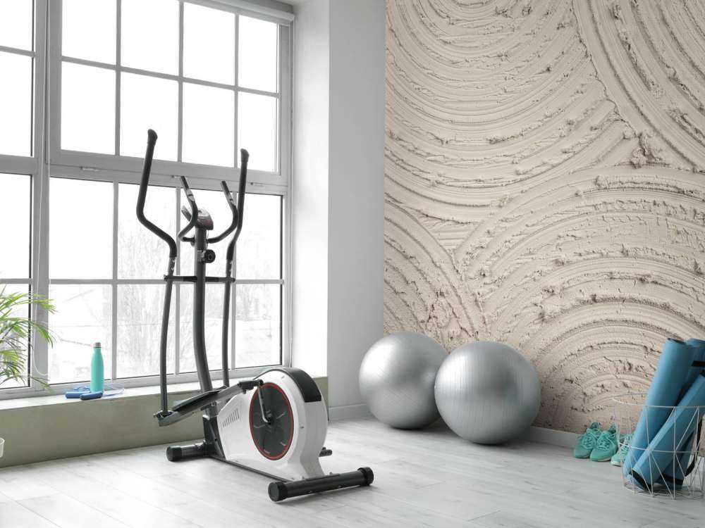 Kręgi Zen struktura szorstka w płótnie