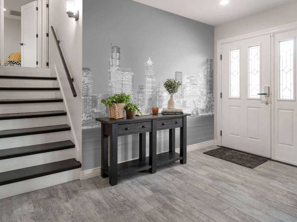 Skyline Seattle w czerni i bieli