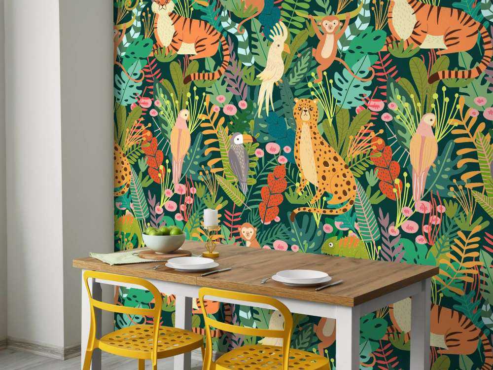 Kolorowe zwierzęta wzór