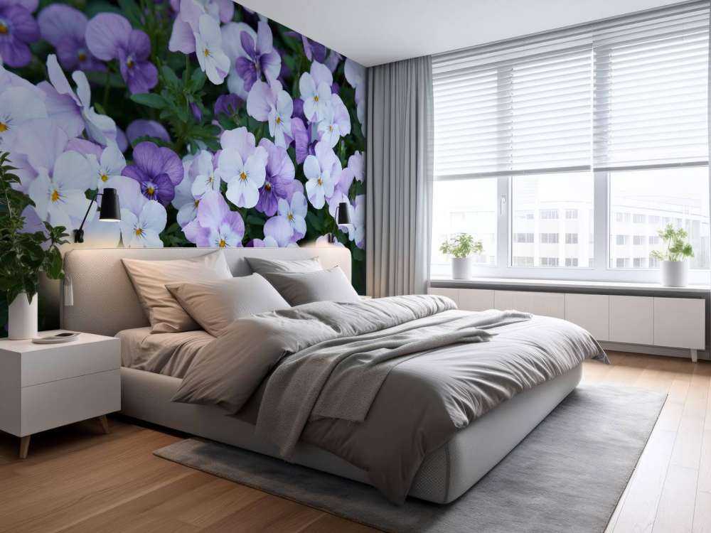 Fioletowobiałe skrzypce