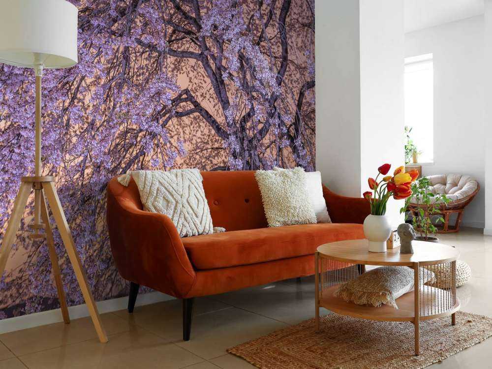 Kwiaty o zachodzie słońca