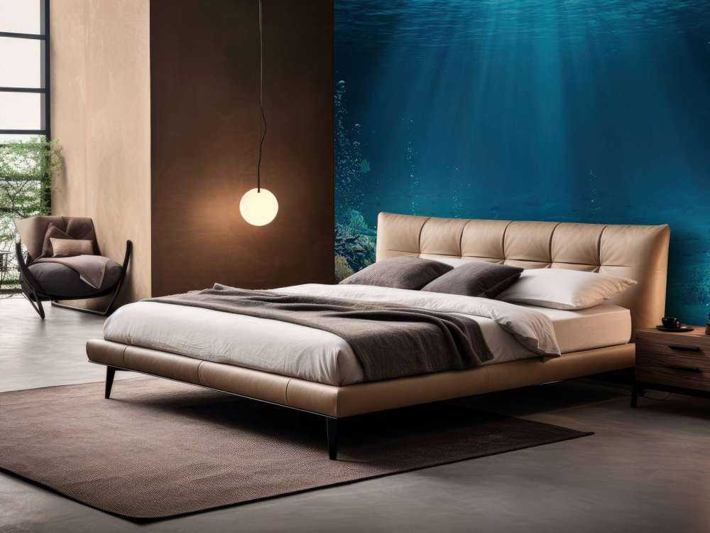 Promienie słońca przez wodę